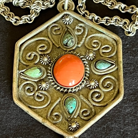 Vintage Tibetan (?) Pendant - Picture 2 of 14